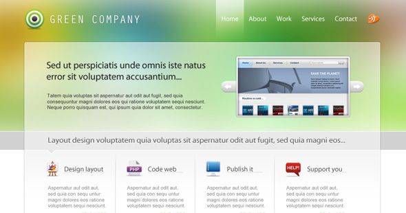 25 Wonderful PSD Templates