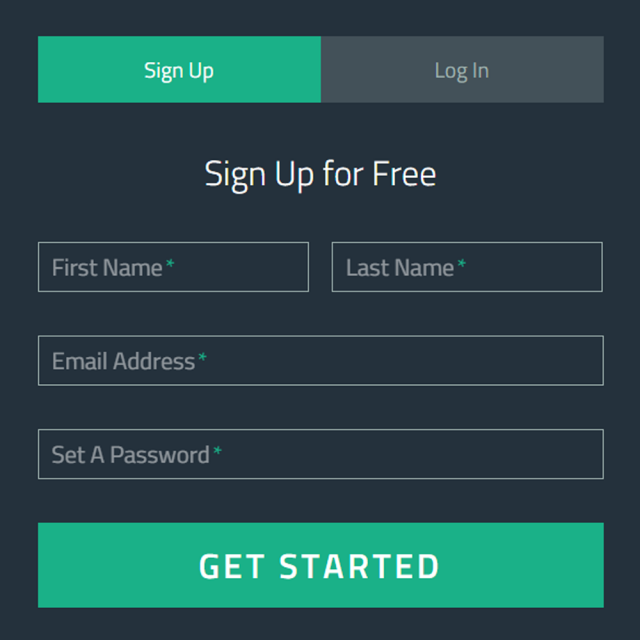 Modern HTML5 form Templates