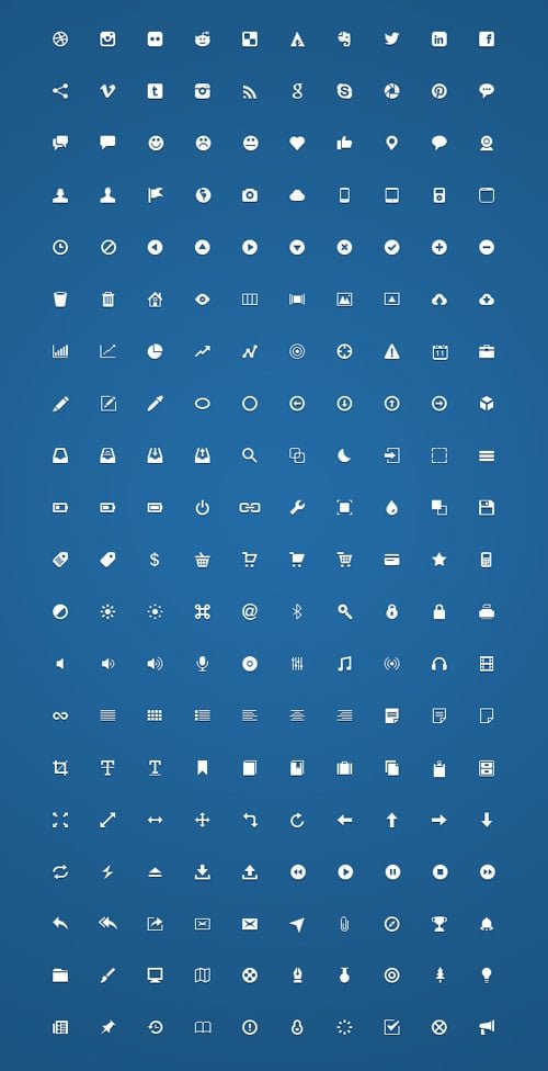 200 Handcrafted Micro Icons