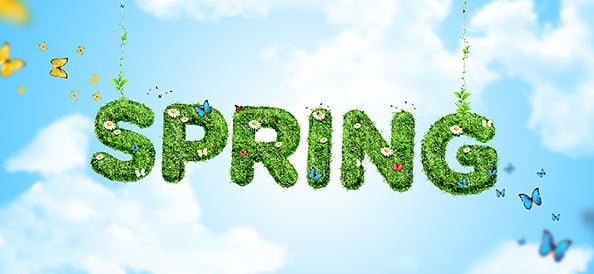 Spring Background Photoshop PSD Files