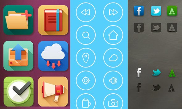 Vector & PSD Icons Round-Up
