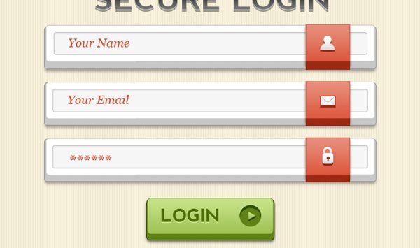 UI Web design elements