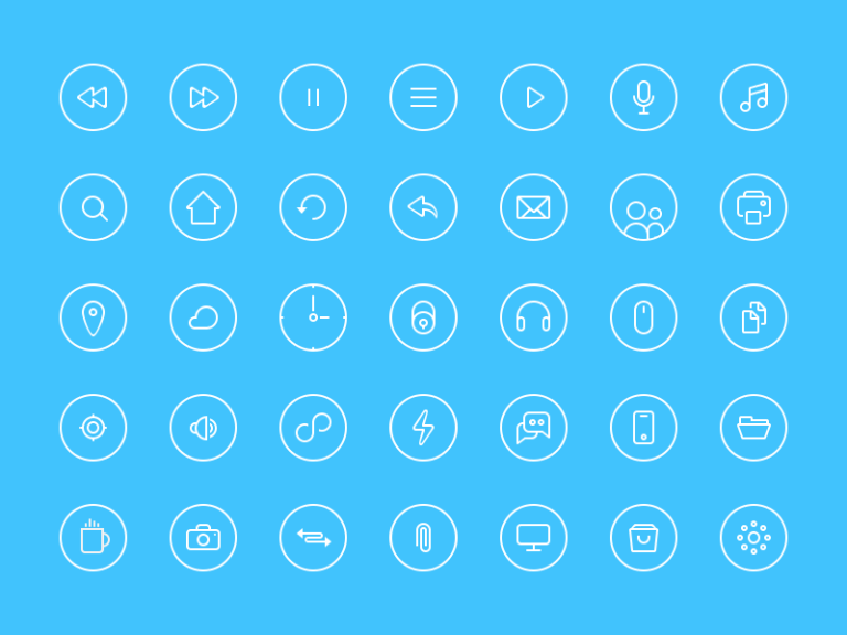 5 Beautiful Free Vector & PSD Icons Round-Up Downloads - Best Open ...