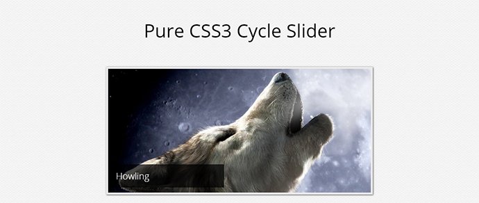 Pure CSS3 Cycling Slideshow