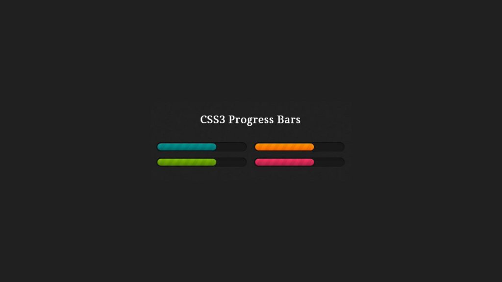 CSS3 Progress Bars