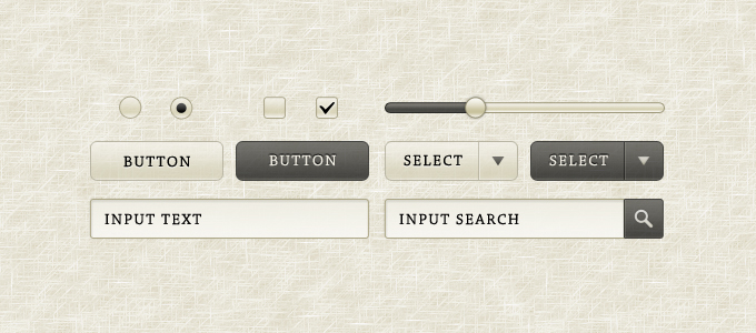 Sepia GUI Elements