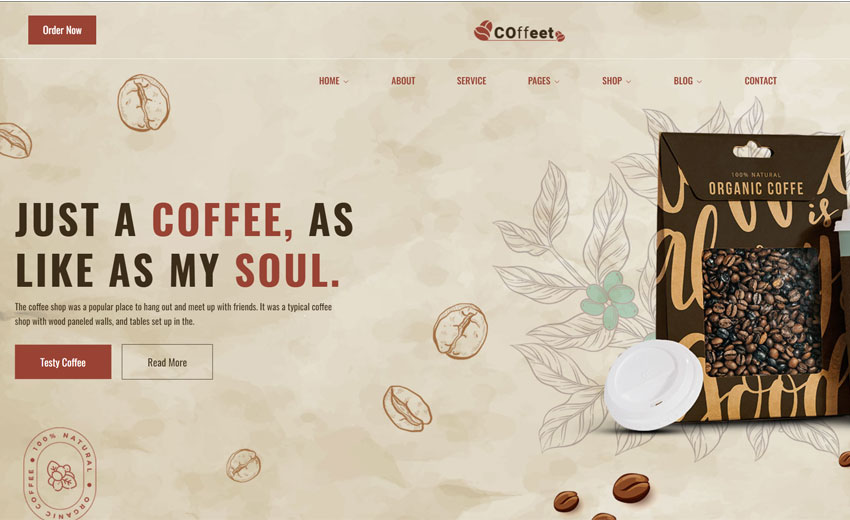 Coffeet Cafe Coffee Shop WordPress Theme