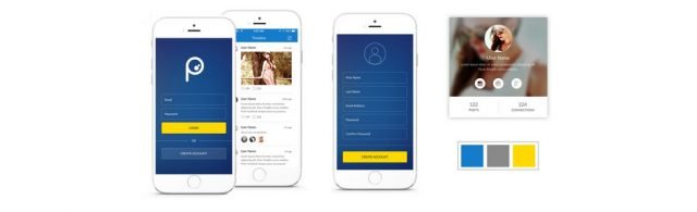 Social mobile app UI