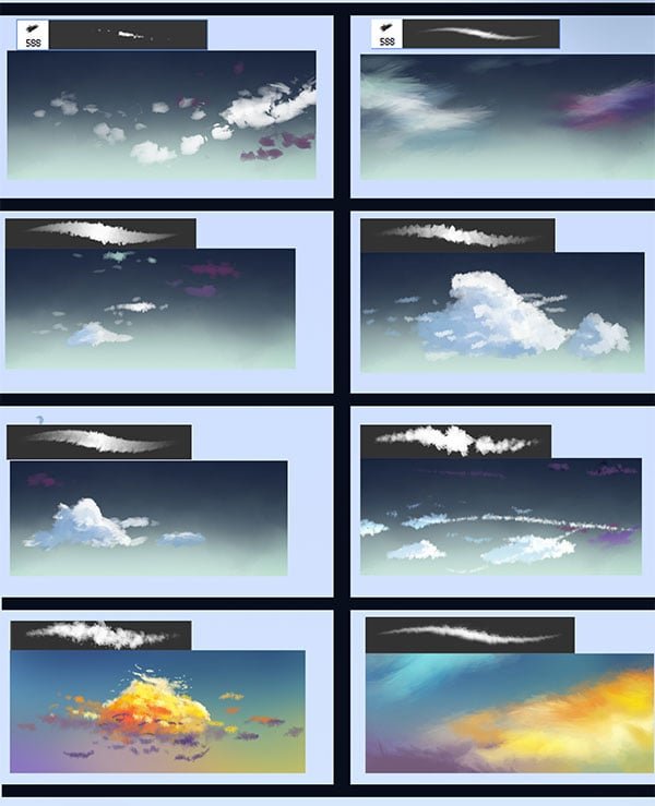 Free Photoshop Brushes for Clouds
