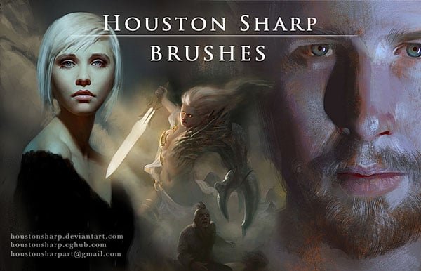 Houston Free Brushes for Portrait Painting
