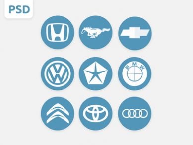 Car Logos PSD