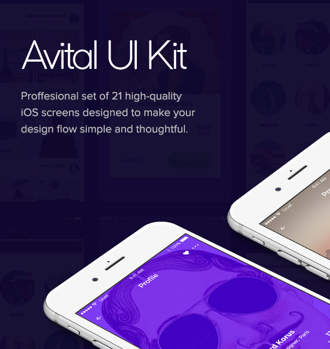 Avital Mobile UI Kit