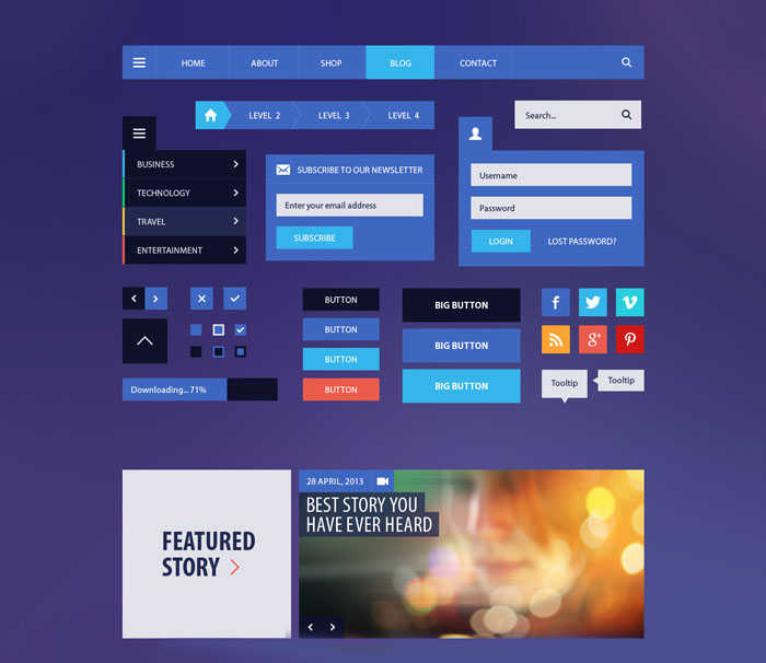 magazine ui kit