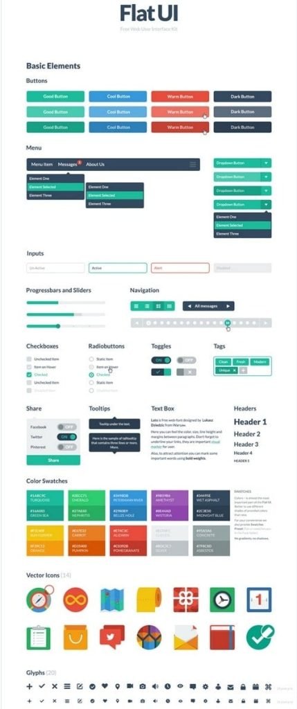 Free HTML Flat UI