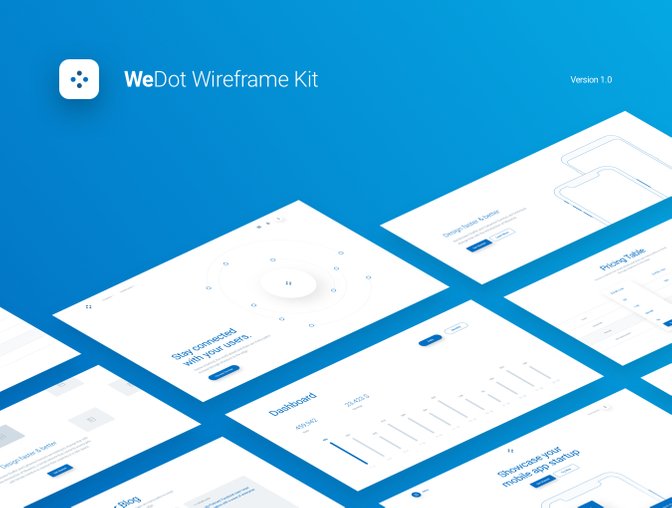 WeDot - Wireframe UI Kit