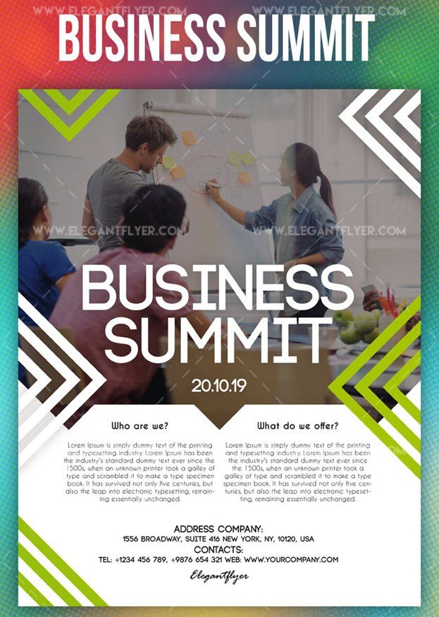 Business Summit – Free PSD Flyer Template