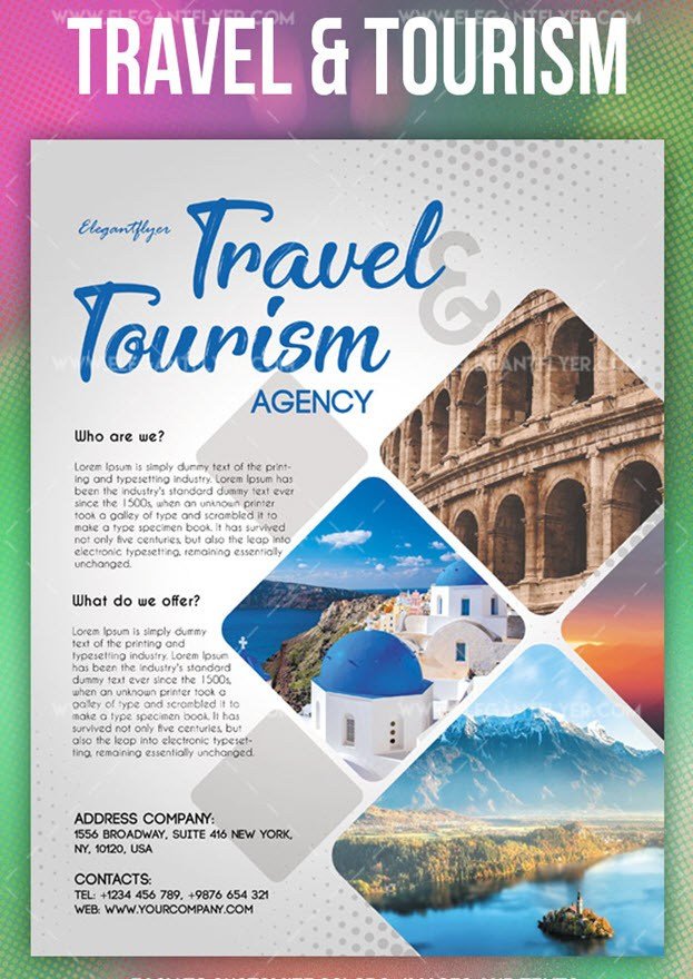 Travel and Tourism – Flyer PSD Template