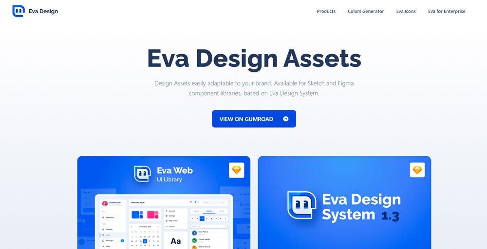 Eva Sketch Design System