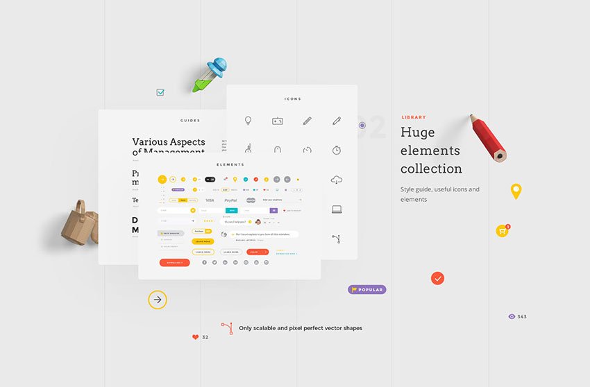 landing free ui kit